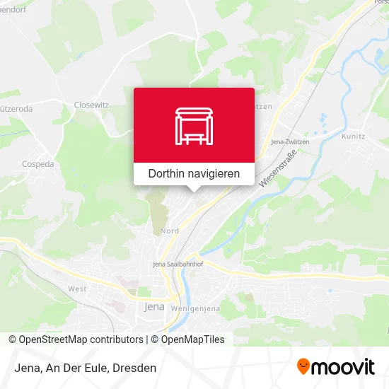 Jena, An Der Eule Karte