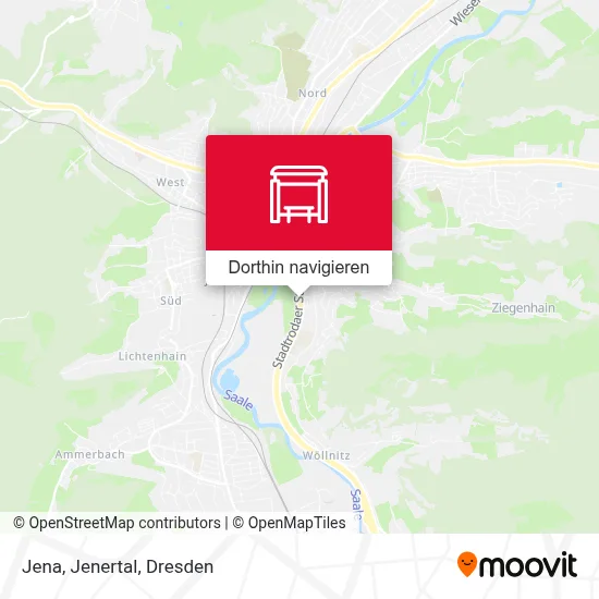 Jena, Jenertal Karte