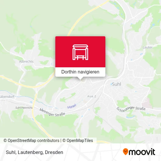 Suhl, Lautenberg Karte