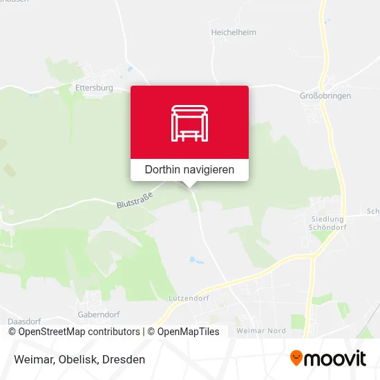 Weimar, Obelisk Karte