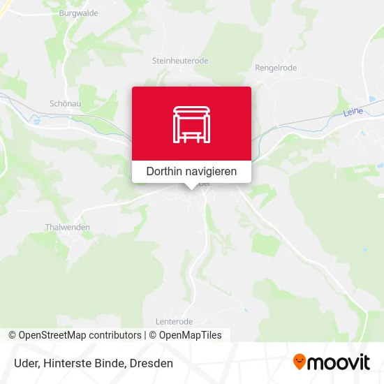 Uder, Hinterste Binde Karte