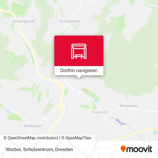 Worbis, Schulzentrum Karte