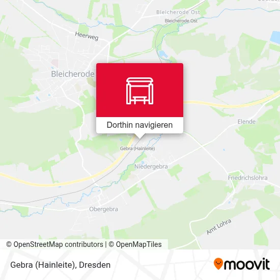 Gebra (Hainleite) Karte