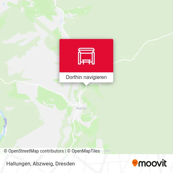 Hallungen, Abzweig Karte