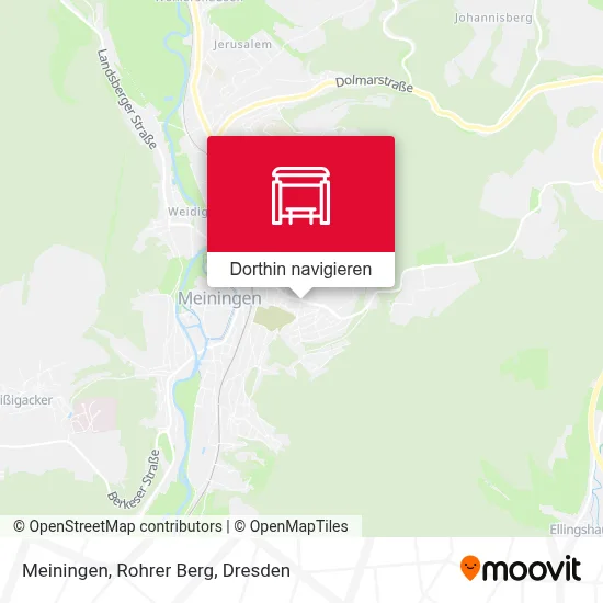 Meiningen, Rohrer Berg Karte