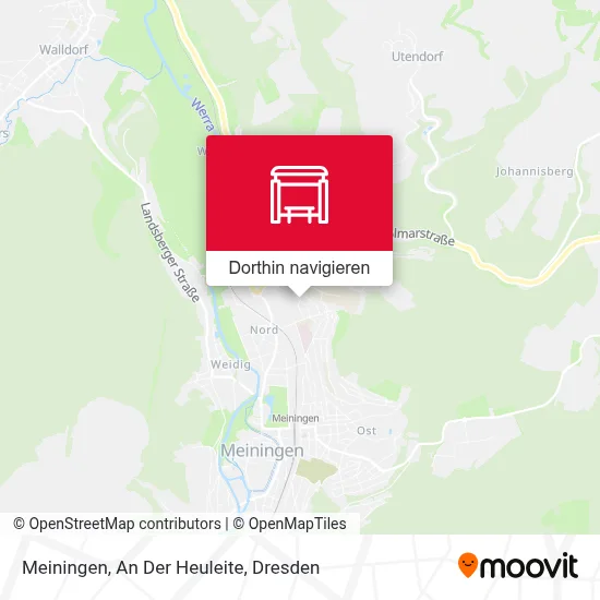 Meiningen, An Der Heuleite Karte