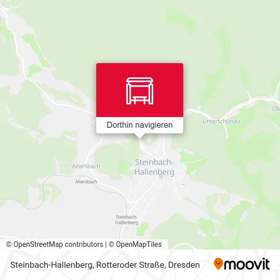 Steinbach-Hallenberg, Rotteroder Straße Karte