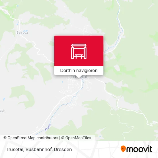 Trusetal, Busbahnhof Karte