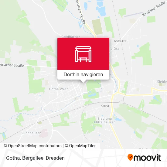 Gotha, Bergallee Karte