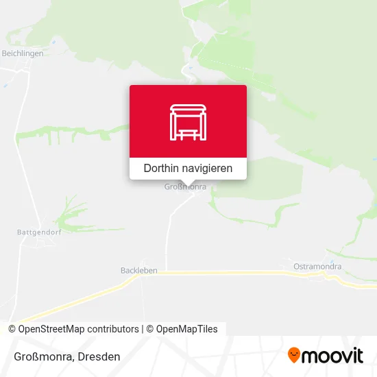 Großmonra Karte