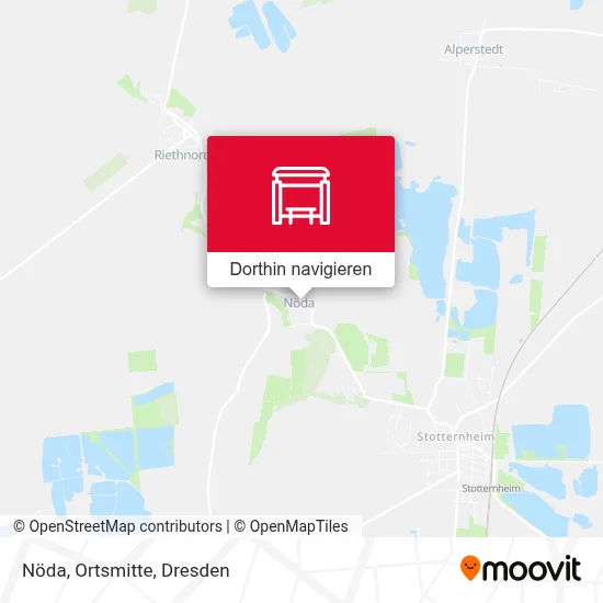 Nöda, Ortsmitte Karte