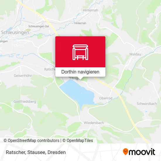 Ratscher, Stausee Karte