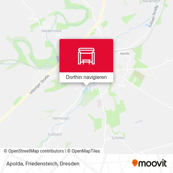 Apolda, Friedensteich Karte