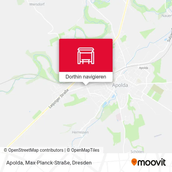 Apolda, Max-Planck-Straße Karte