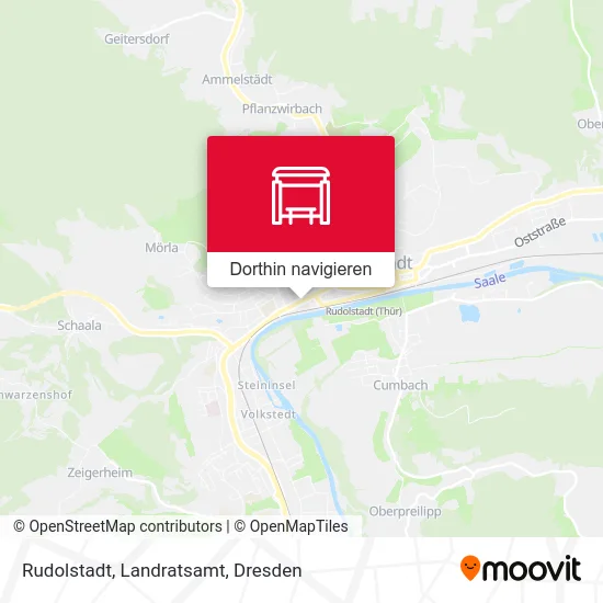 Rudolstadt, Landratsamt Karte