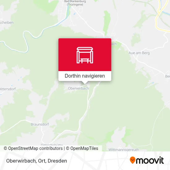 Oberwirbach, Ort Karte