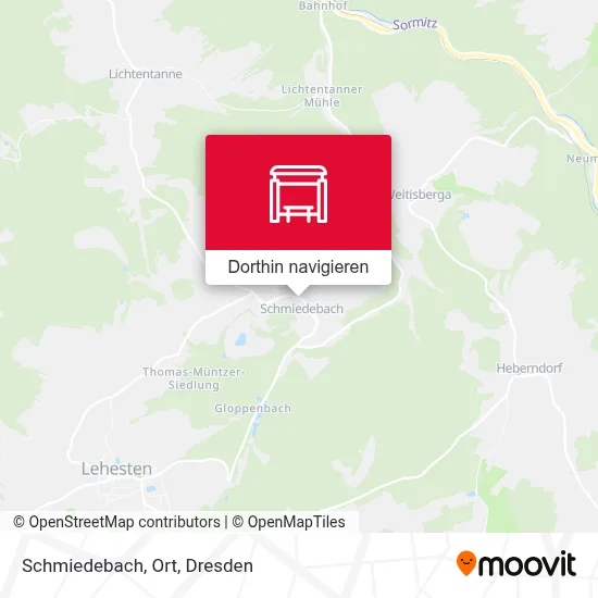 Schmiedebach, Ort Karte