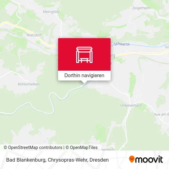 Bad Blankenburg, Chrysopras-Wehr Karte