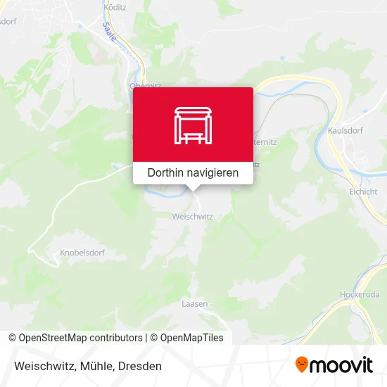 Weischwitz, Mühle Karte