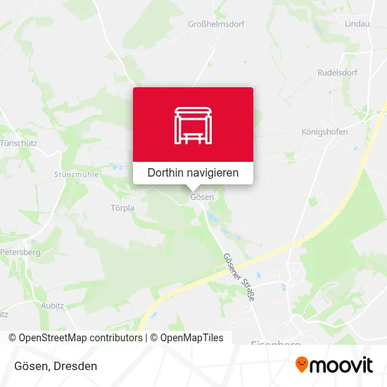 Gösen Karte