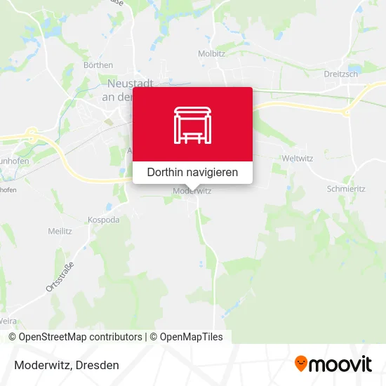 Moderwitz Karte
