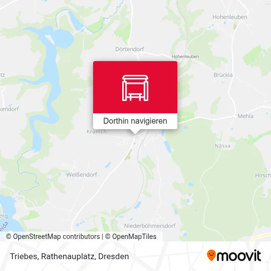 Triebes, Rathenauplatz Karte