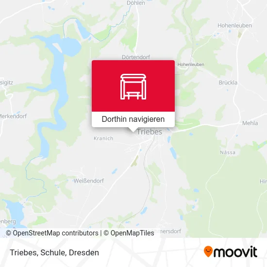 Triebes, Schule Karte