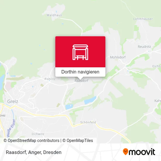Raasdorf, Anger Karte