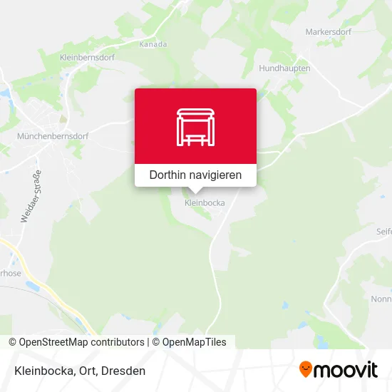 Kleinbocka, Ort Karte