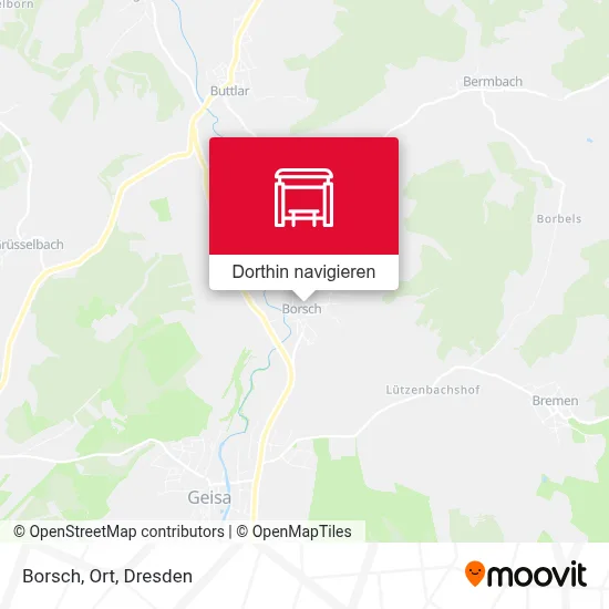 Borsch, Ort Karte