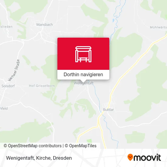 Wenigentaft, Kirche Karte