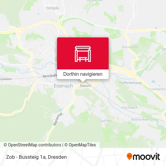 Zob - Bussteig 1a Karte