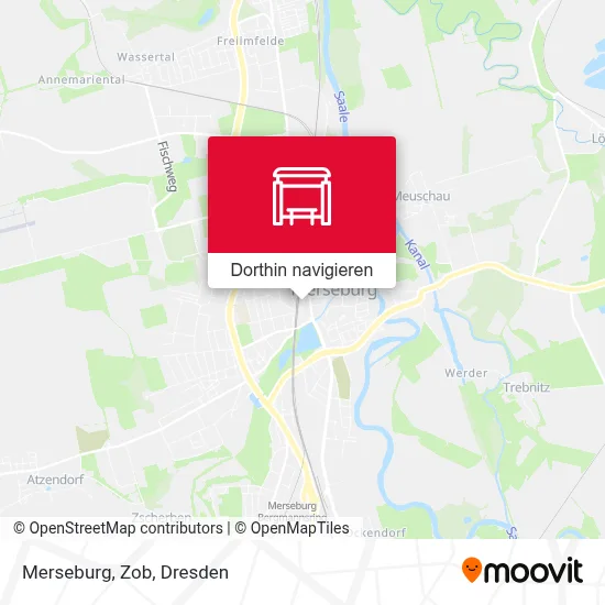 Merseburg, Zob Karte