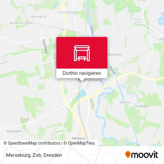 Merseburg, Zob Karte