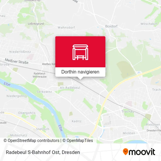 Radebeul S-Bahnhof Ost Karte