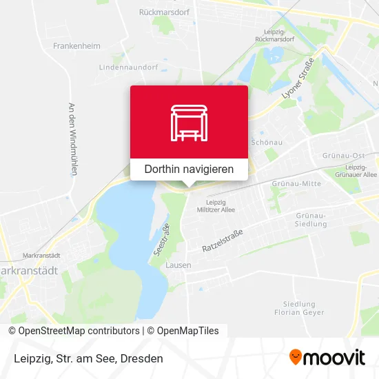 Leipzig, Str. am See Karte