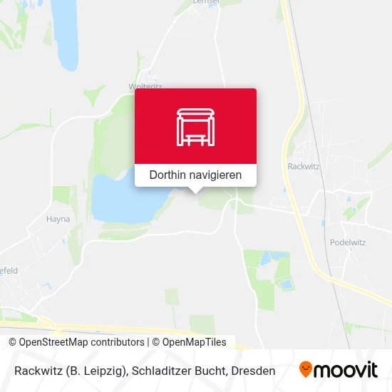 Rackwitz (B. Leipzig), Schladitzer Bucht Karte