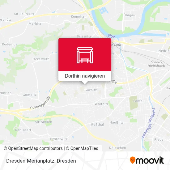 Dresden Merianplatz Karte
