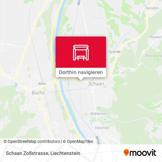 Schaan Zollstrasse Karte