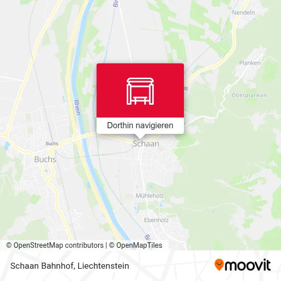 Schaan Bahnhof Karte