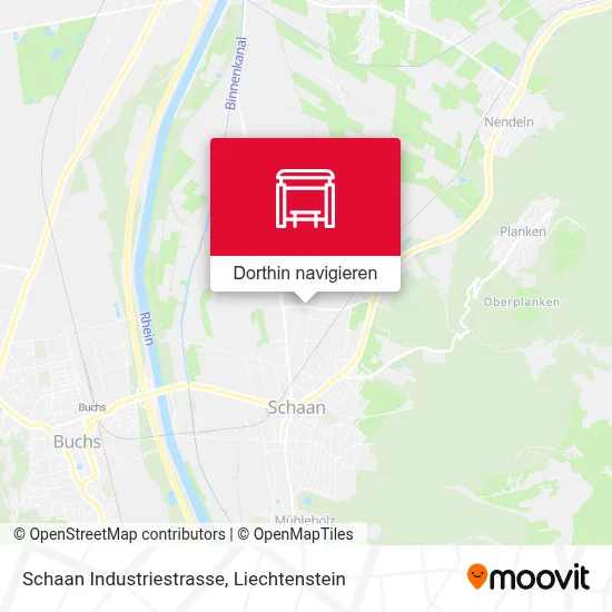 Schaan Industriestrasse Karte