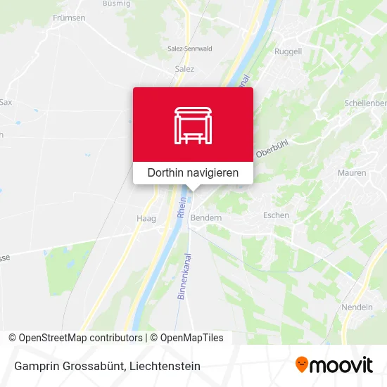 Gamprin Grossabünt Karte