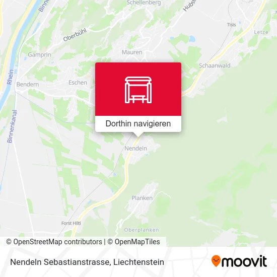 Nendeln Sebastianstrasse Karte