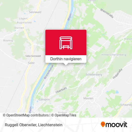 Ruggell Oberwiler Karte