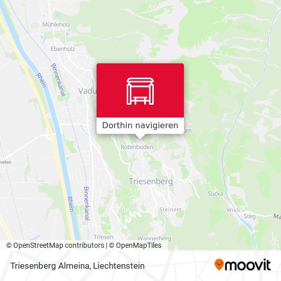 Triesenberg Almeina Karte
