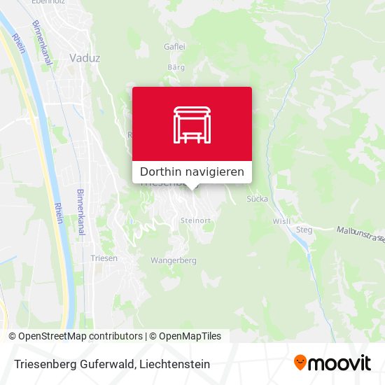 Triesenberg Guferwald Karte