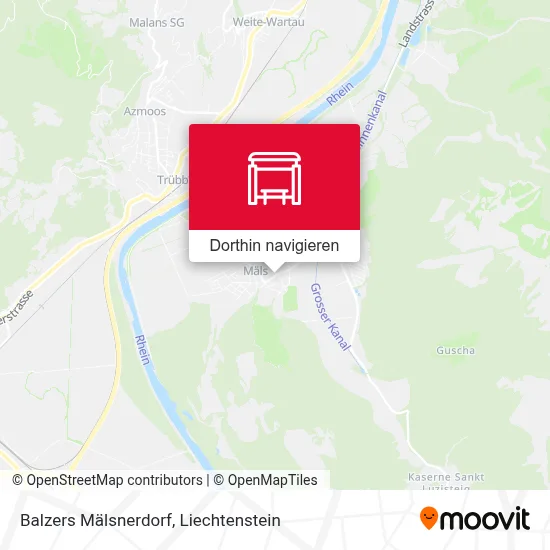 Balzers Mälsnerdorf Karte
