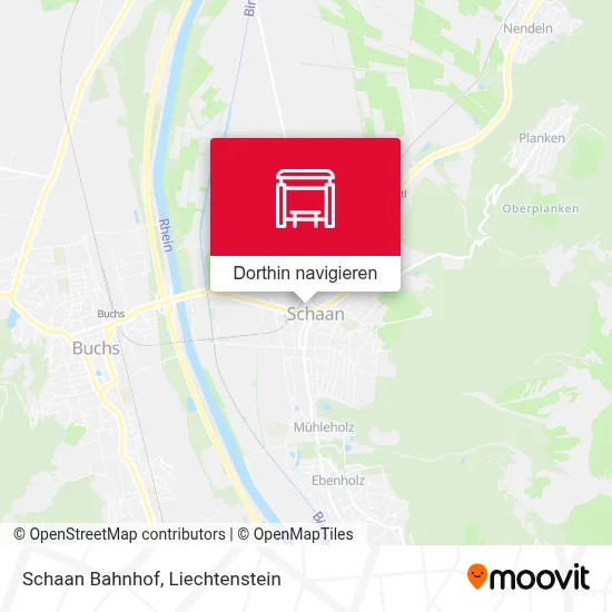 Schaan Bahnhof Karte