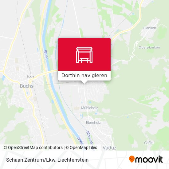 Schaan Zentrum/Lkw Karte