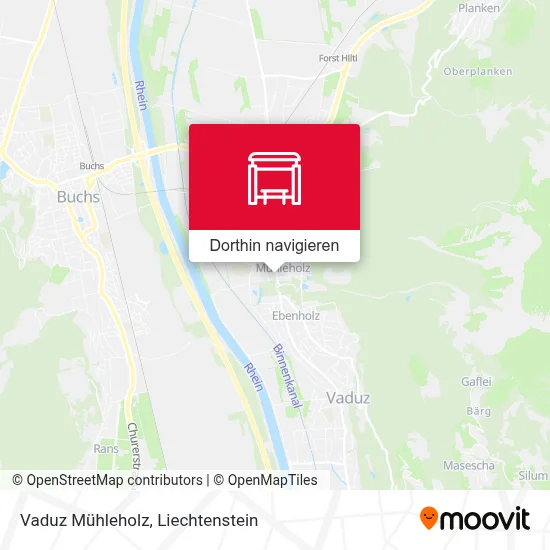 Vaduz Mühleholz Karte